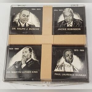 Universal Match VTG 1976 8 Famous Black Americans Matchbooks MLK Jr Robinson